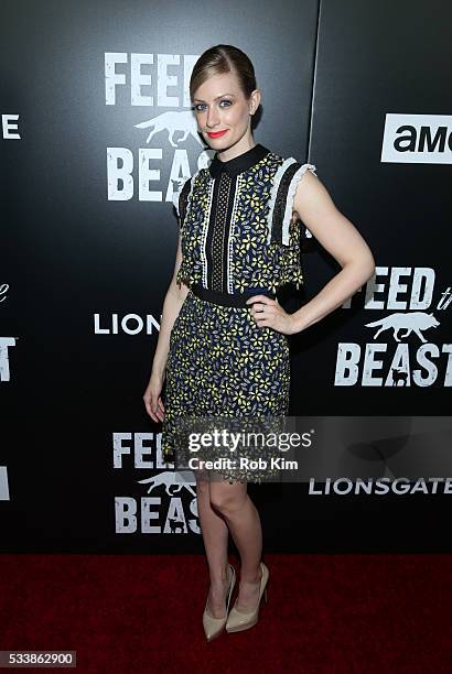 Beth Behrs attends the New York Screening of "Feed The Beast" at Angelika Film Center on May 23, 2016 in New York City.