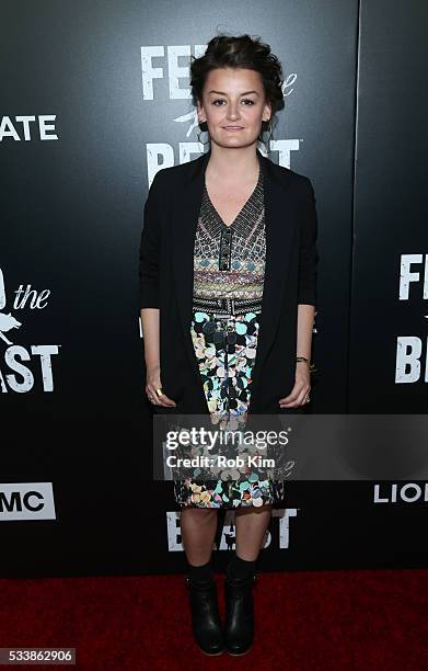 Alison Wright attends the New York Screening of "Feed The Beast" at Angelika Film Center on May 23, 2016 in New York City.