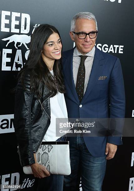 Geoffrey Zakarian and wife Margaret Anne Williams attend the New York Screening of "Feed The Beast" at Angelika Film Center on May 23, 2016 in New...
