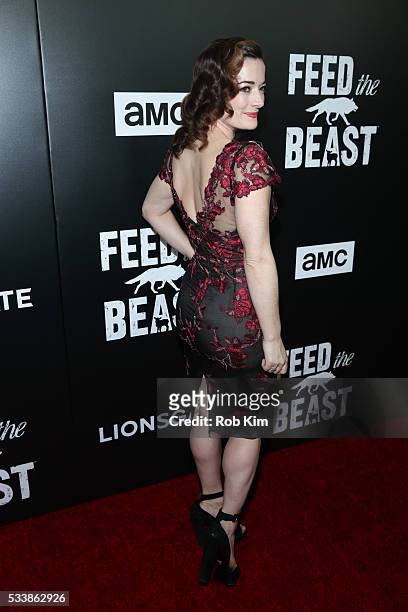 Laura Kelly attends the New York Screening of "Feed The Beast" at Angelika Film Center on May 23, 2016 in New York City.