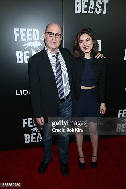 Clyde Phillips and guest attend the New York Screening of "Feed The Beast" at Angelika Film Center on May 23, 2016 in New York City.