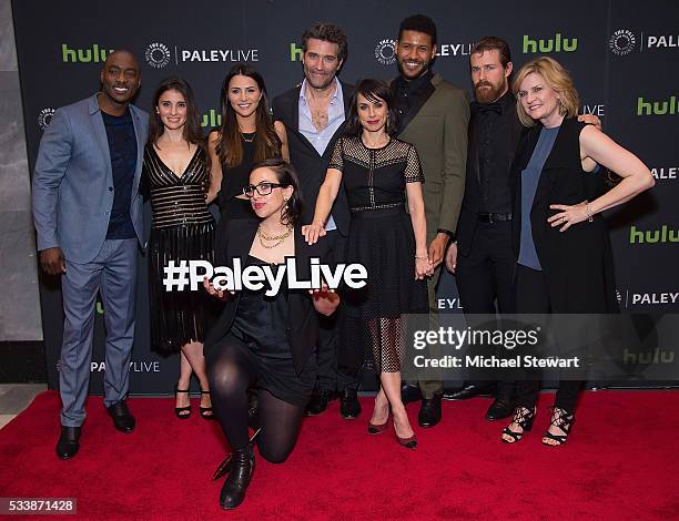 Actors B.J. Britt, Shiri Appleby, Andi Dorfman, Sarah Gertrude Shapiro, Criag Bierko, Constance Zimmer, Jeffrey Bowyer-Chapman, Josh Kelly and Carol...