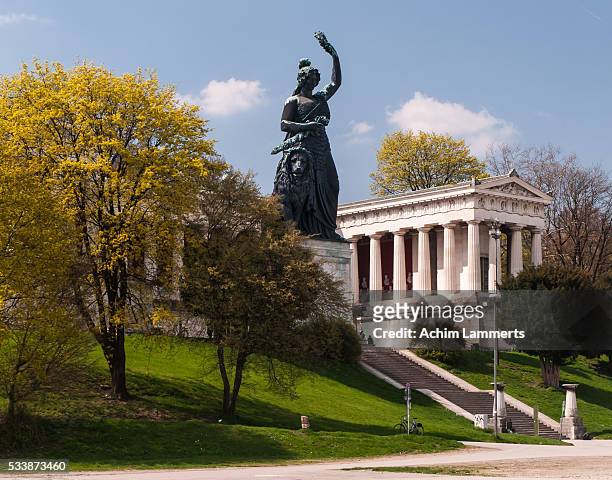 münchen - bavaria statue - wiesn - achim lammerts stock-fotos und bilder