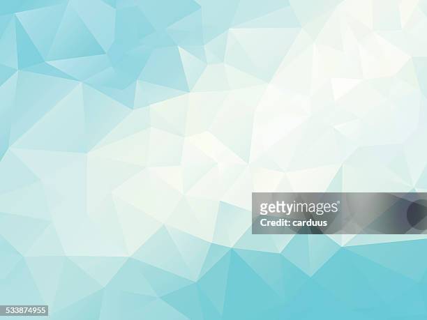 illustrazioni stock, clip art, cartoni animati e icone di tendenza di sfondo blu astratto poligonale - triangolo forma bidimensionale
