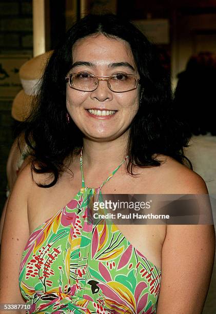 Kyoko Chan Cox, daughter of Yoko Ono, attends the opening of the musical "Lennon" at the Broadhurst Theater August 14, 2005 in New York City.
