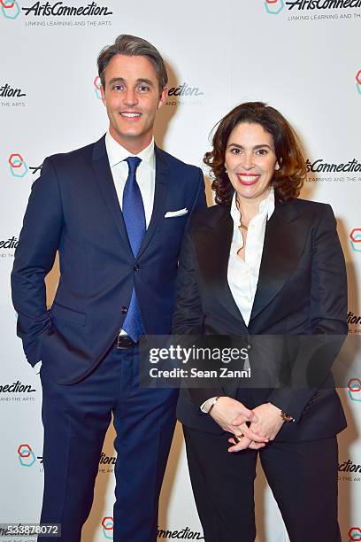 Ben Mulroney and Amy Cappellazzo attend ArtsConnection 2016 Benefit Celebration at 583 Park Avenue on May 23, 2016 in New York City.