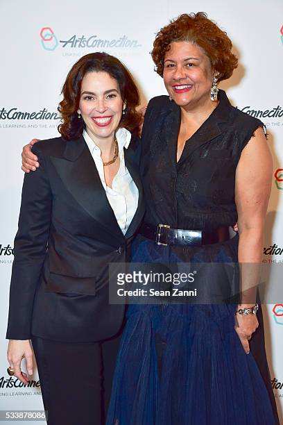 Amy Cappellazzo and Elizabeth Alexander attend ArtsConnection 2016 Benefit Celebration at 583 Park Avenue on May 23, 2016 in New York City.