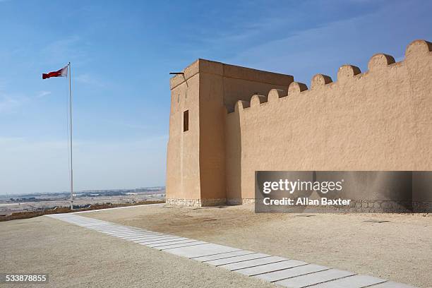 riffa fort in bahrain - bahrain tourism stock pictures, royalty-free photos & images