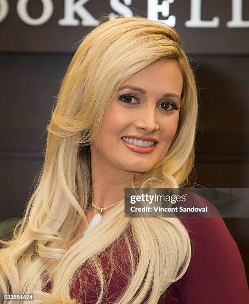 Holly Madison signs her new book "The Vegas Diaries: Romance, Rolling The Dice, And The Road To Reinvention" at Barnes & Noble at The Grove on May...