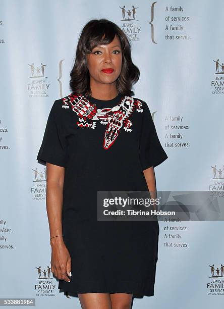 Aisha Tyler attends the Jewish Family Service of Los Angeles 23rd Annual Gala Dinner at The Beverly Hilton Hotel on May 23, 2016 in Beverly Hills,...