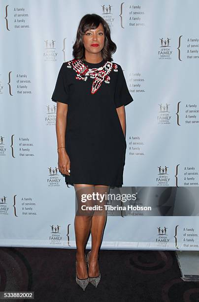 Aisha Tyler attends the Jewish Family Service of Los Angeles 23rd Annual Gala Dinner at The Beverly Hilton Hotel on May 23, 2016 in Beverly Hills,...