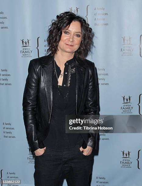 Sara Gilbert attends the Jewish Family Service of Los Angeles 23rd Annual Gala Dinner at The Beverly Hilton Hotel on May 23, 2016 in Beverly Hills,...