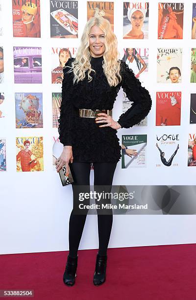 Claudia Schiffer arrives for the Gala to celebrate the Vogue 100 Festival Kensington Gardens on May 23, 2016 in London, England.