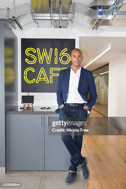 London England - May 20th 2016, Labour MP Chuka Umunna working in constituency during the Brexit IN Campaign.