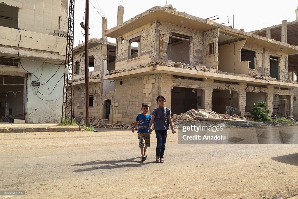 Collapsed Syrian town "Kafr Zita"