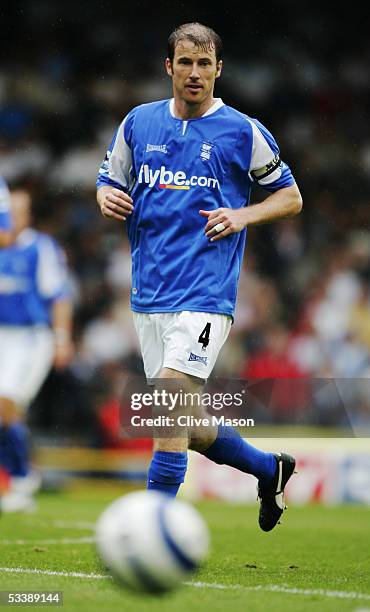 Kenny Cunningham of Birmingham City in action during the FA Barclays Premiership held at Craven Cottage on August 13, 2005 in London, England