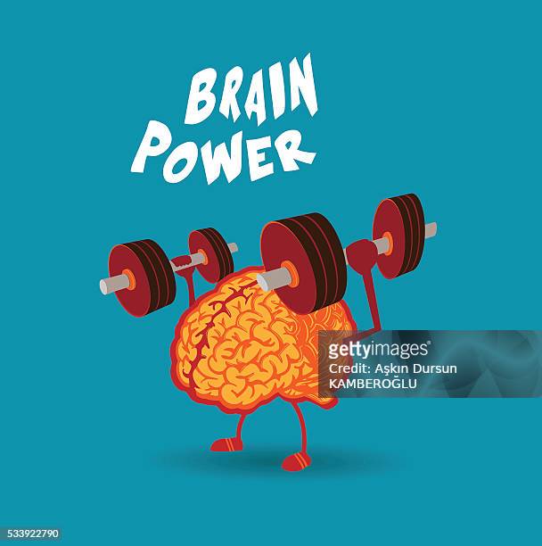 gehirn power - brain workout stock-grafiken, -clipart, -cartoons und -symbole