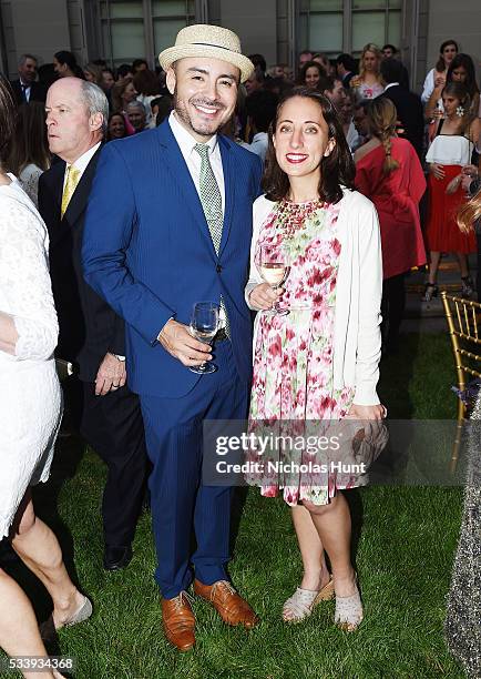 Eduardo Hidalgo, Erica Nonni attend The Frick Collection Into The Garden 2016 Spring Garden Party For Fellows at The Frick Collection on May 23, 2016...