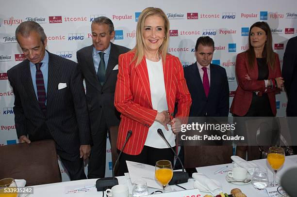 President of Madrid Community Cristina Cifuentes participates in an informative breakfast organized by the news agency Europa Press at the Eurostars...