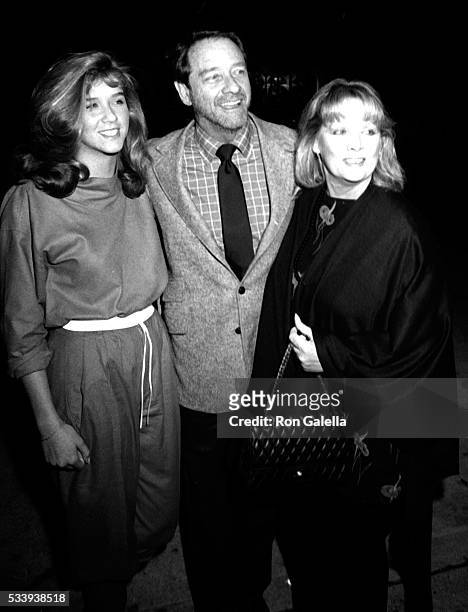 Maria Crenna, Richard Crenna and Penni Sweeney attend Jane Wooster Scott Art Exhibit Opening on April 1, 1982 at the De Ville Galleries in Beverly...