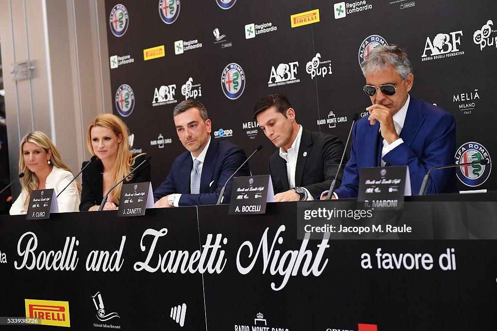 Bocelli And Zanetti Night Press Conference