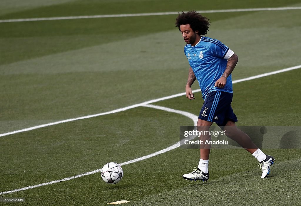 Real Madrid training session for 2016 UEFA Champions League final