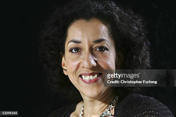 Author Andrea Levy poses for a portrait at Edinburgh Literary Festival held at Charlotte Square on August 16, 2005 in Glasgow, Scotland.