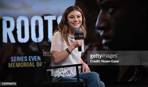 Actress G Hannelius visits AOL Build to discuss her role in "Roots" at AOL Studios In New York on May 24, 2016 in New York City.