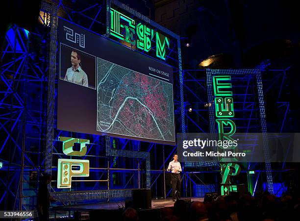 Nathan Blecharczyk, CEO Airbnb, talks about his world wide expansion plans during the kick-off of Startup Fest Europe on May 24, 2016 in Amsterdam,...