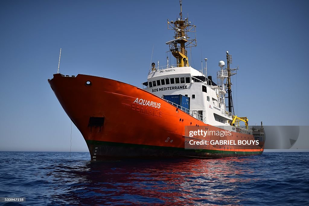 ITALY-REFUGEES-AQUARIUS-SEA-LIBYA-RESCUE-MIGRANTS