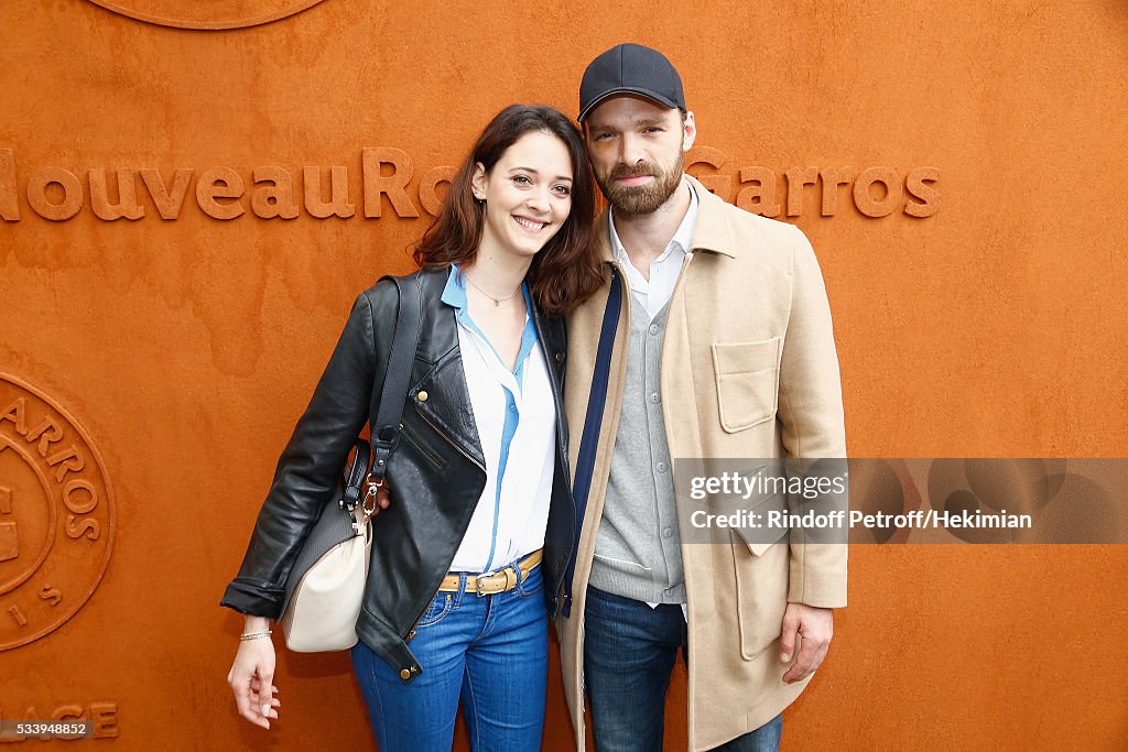 Celebrities at French Open 2016 - Day Three