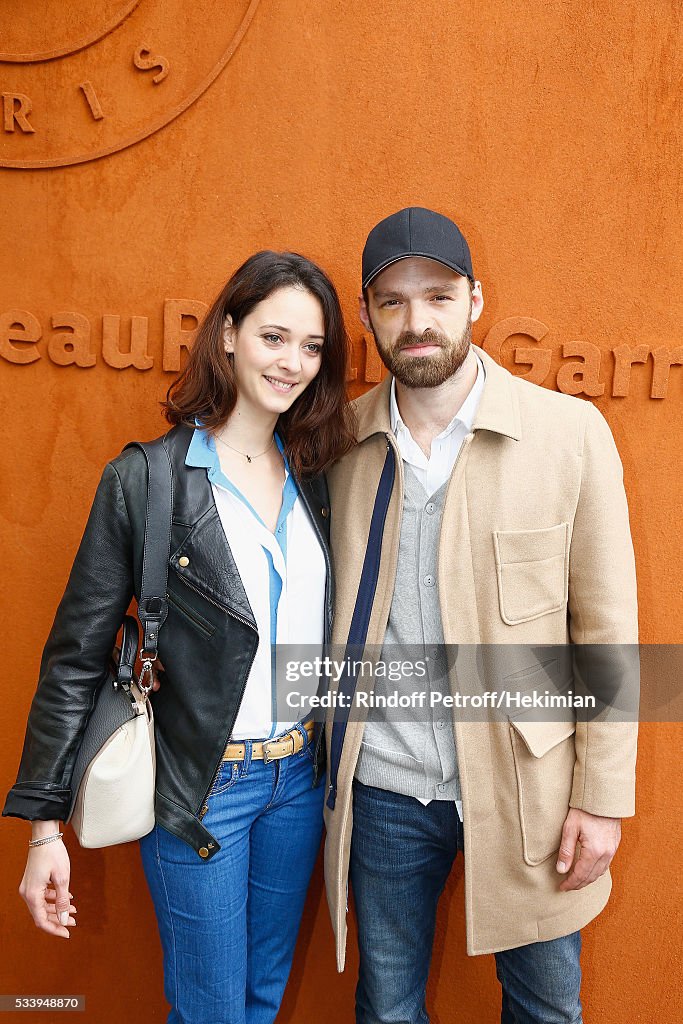 Celebrities at French Open 2016 - Day Three