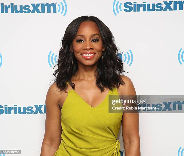 Anika Noni Rose visits at SiriusXM Studios on May 24, 2016 in New York City.