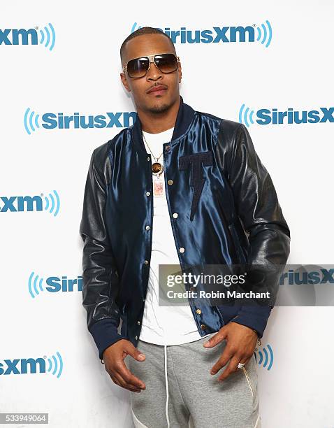 Tip 'T.I.' Harris visits at SiriusXM Studios on May 24, 2016 in New York City.