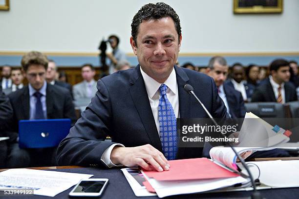 Representative Jason Chaffetz, a Republican from Utah and chairman of the House Oversight and Government Reform Committee, arrives to a House...