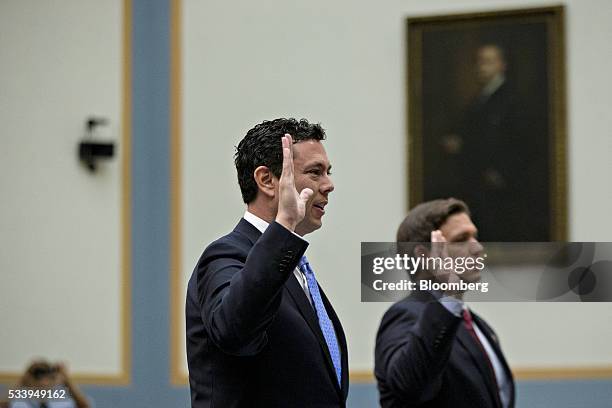 Representative Jason Chaffetz, a Republican from Utah and chairman of the House Oversight and Government Reform Committee, left, and Representative...