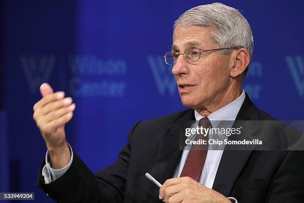 National Institute of Allergy and Infectious Director Anthony Fauci participates in a discussion on 'Zika in the U.S.: Can We Manage the Risk?' at...