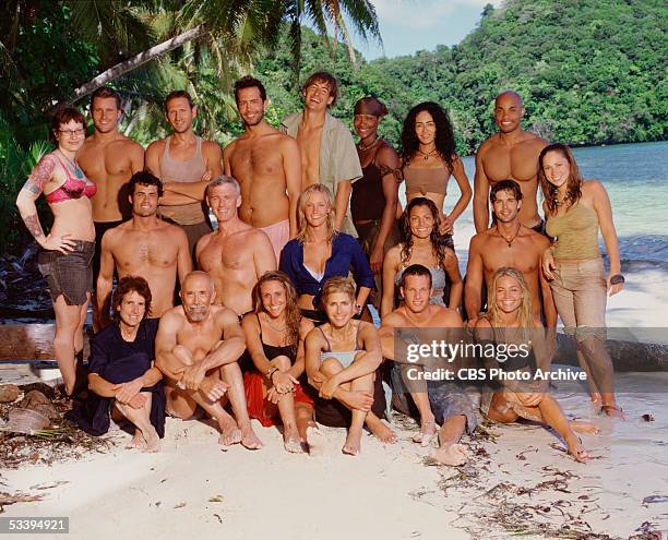 Castaways set to participate in SURVIVOR: PALAU, premiering Thursday, February 17 on the CBS Television Network. Back row, Angie Jakusz, Jonathan...