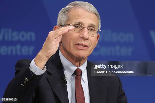 National Institute of Allergy and Infectious Director Anthony Fauci participates in a discussion on 'Zika in the U.S.: Can We Manage the Risk?' at...