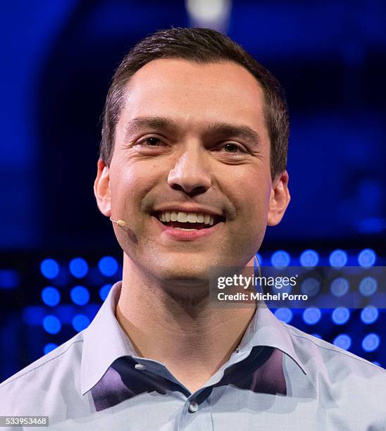 Nathan Blecharczyk, CEO of Airbnb, attends the kick-off of Startup Fest Europe on May 24, 2016 in Amsterdam, The Netherlands. The event facilitates...