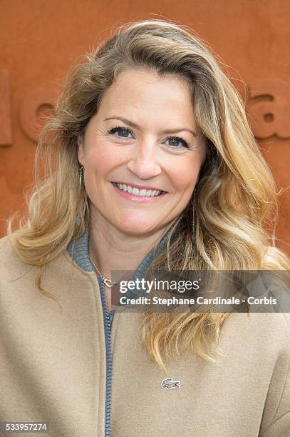 Astrid Bard attends the 2016 French tennis Open day 3, at Roland Garros on May 24, 2016 in Paris, France.