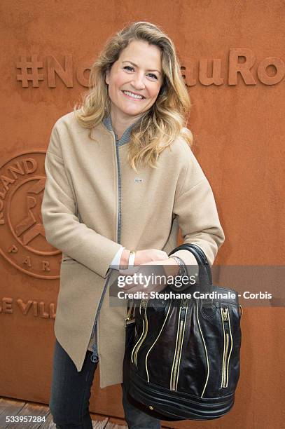 Astrid Bard attends the 2016 French tennis Open day 3, at Roland Garros on May 24, 2016 in Paris, France.