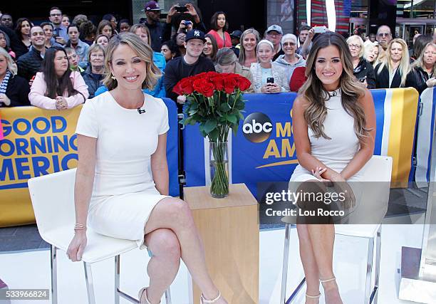 The Bachelorette Jojo Fletcher is a guest on "Good Morning America," 5/23/16, airing on the Walt Disney Television Network. AMY ROBACH, JOJO FLETCHER