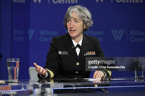 Center for Disease Control and Prevention Principal Deputy Director Rear. Adm. Anne Schuchat participates in a discussion on 'Zika in the U.S.: Can...