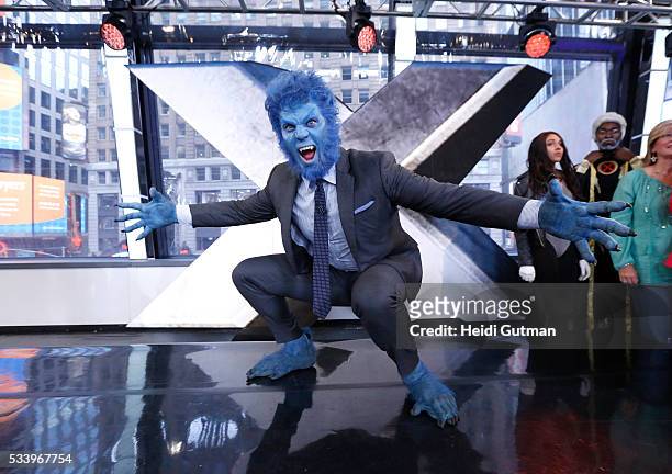 The cast of of "X-Men: Apocalypse" are on "Good Morning America," 5/24/16, airing on the Walt Disney Television via Getty Images Television Network....