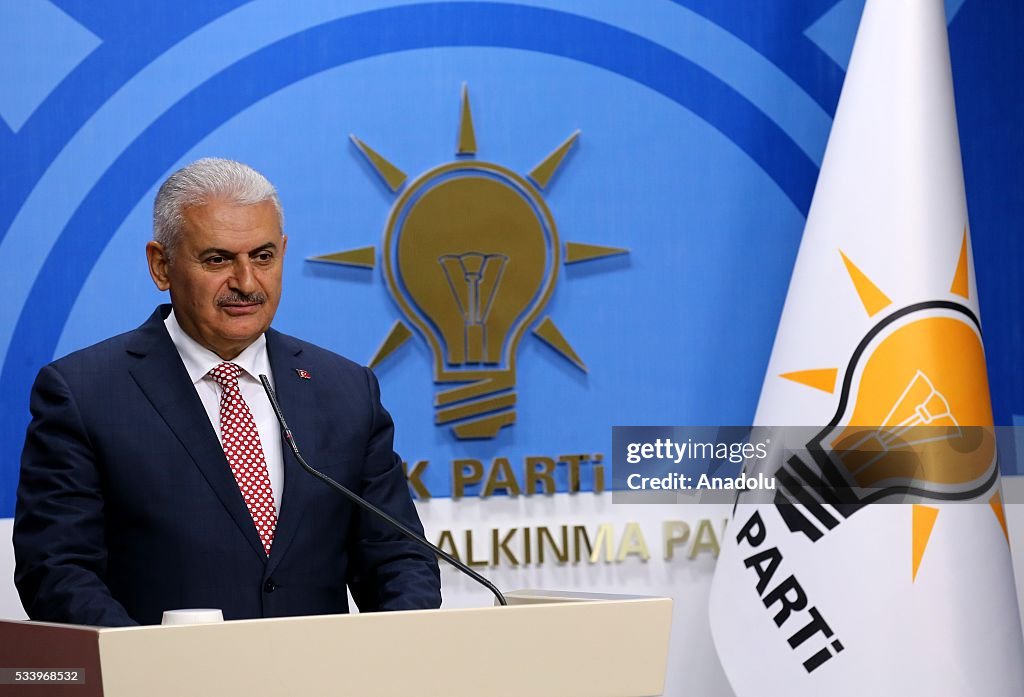 Turkish PM Yildirim announces the members of AK Party Central Executive Board