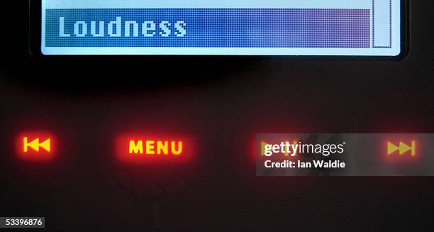 An iPod MP3 player screen displays the loudness option August 17, 2005 in Sydney, Australia. Research conducted by the National Acoustic...