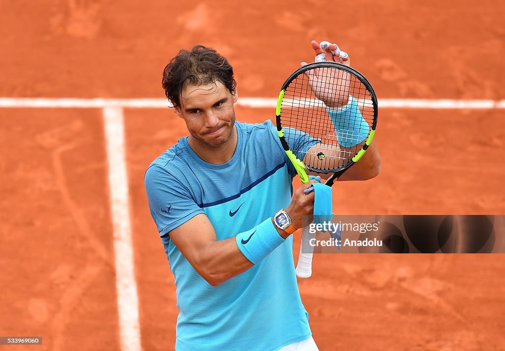 French Open Tennis Tournament 2016 - Rafael Nadal vs Sam Groth