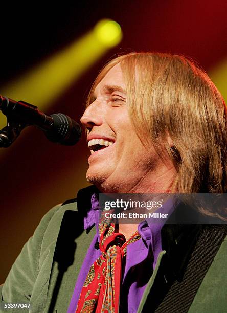 Musician Tom Petty performs with his band The Heartbreakers during a sold-out show at The Joint inside the Hard Rock Hotel & Casino August 16, 2005...