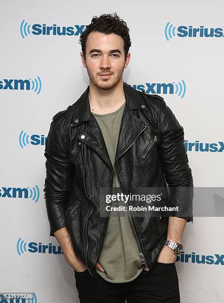 Kevin Jonas visits at SiriusXM Studios on May 24, 2016 in New York City.